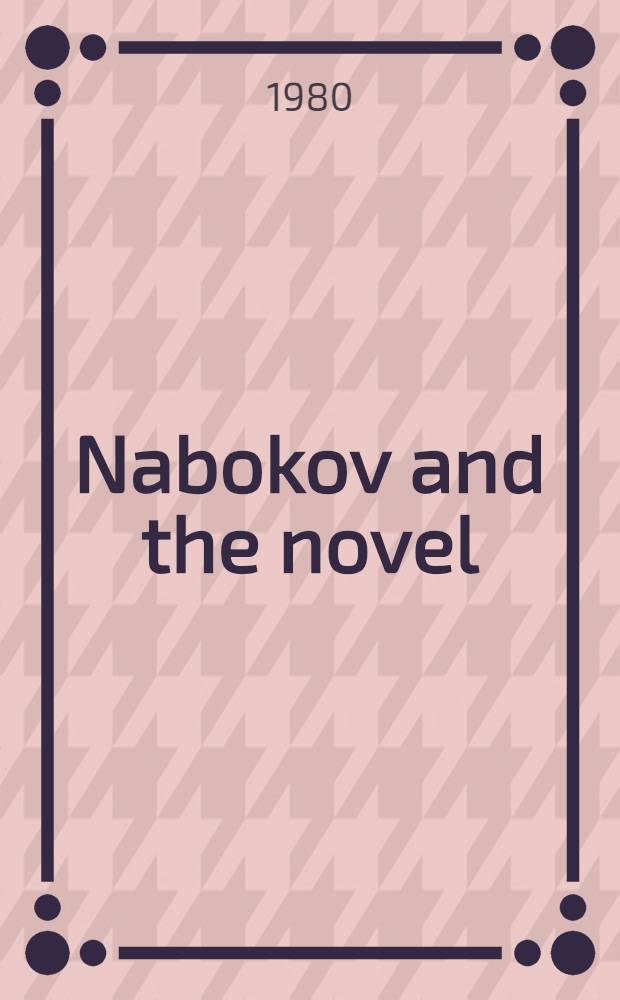 Nabokov and the novel