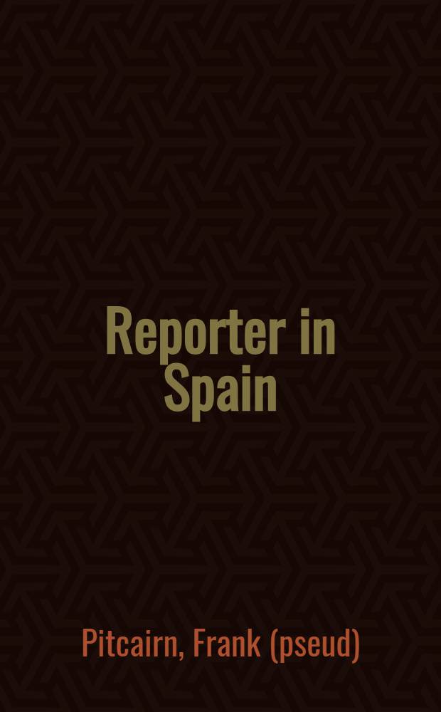 Reporter in Spain