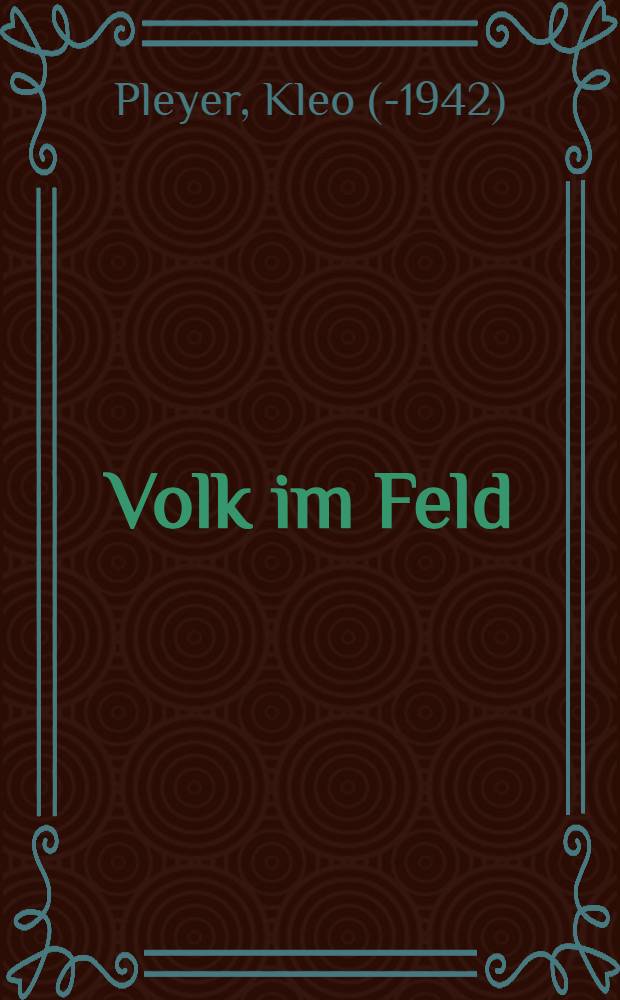 Volk im Feld
