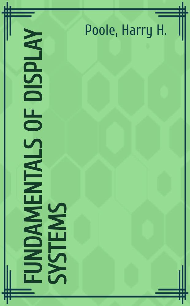 Fundamentals of display systems