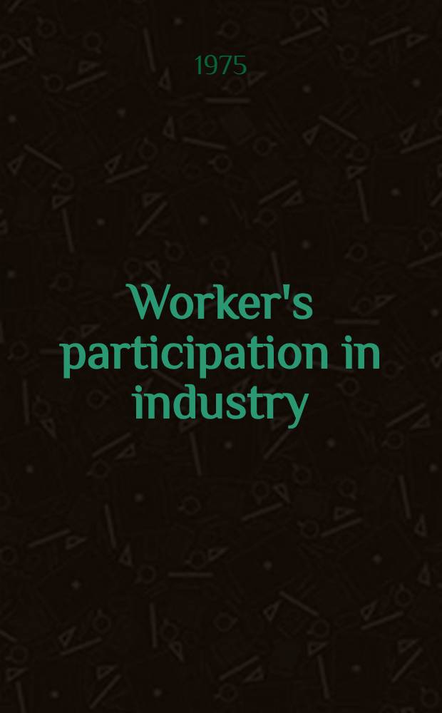 Worker's participation in industry