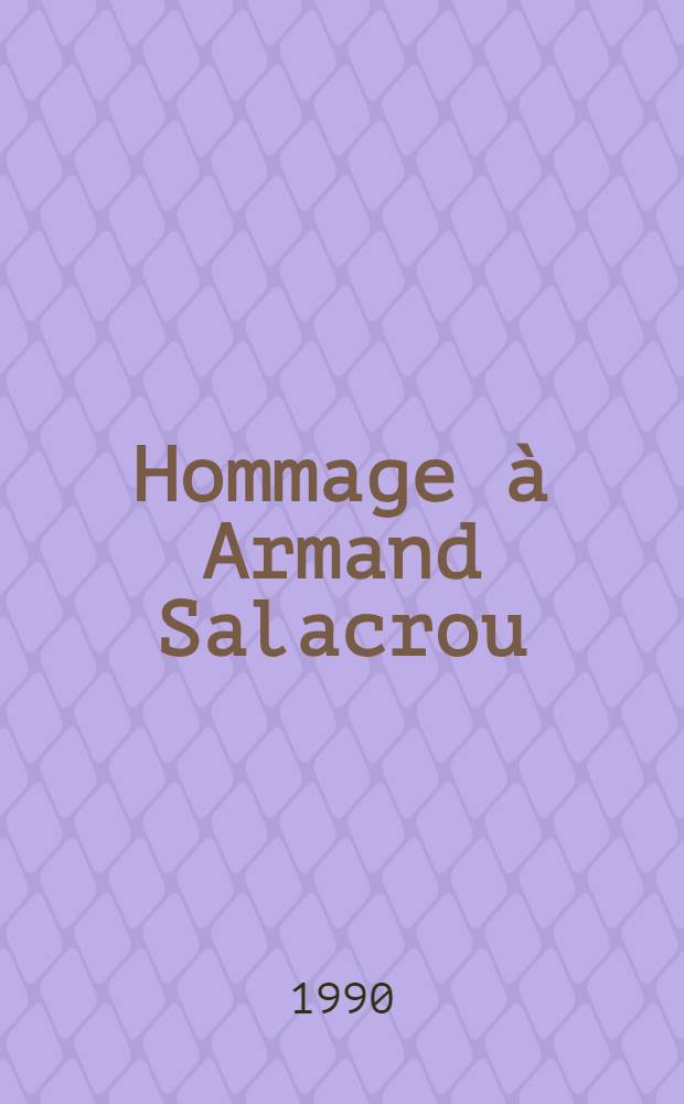 Hommage à Armand Salacrou