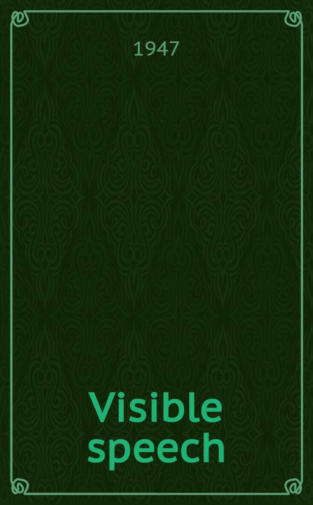 Visible speech