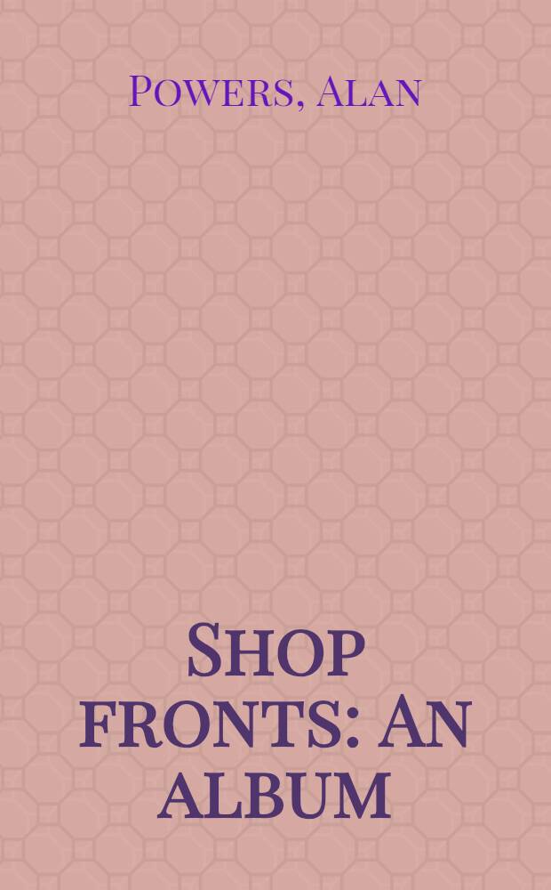 Shop fronts : An album
