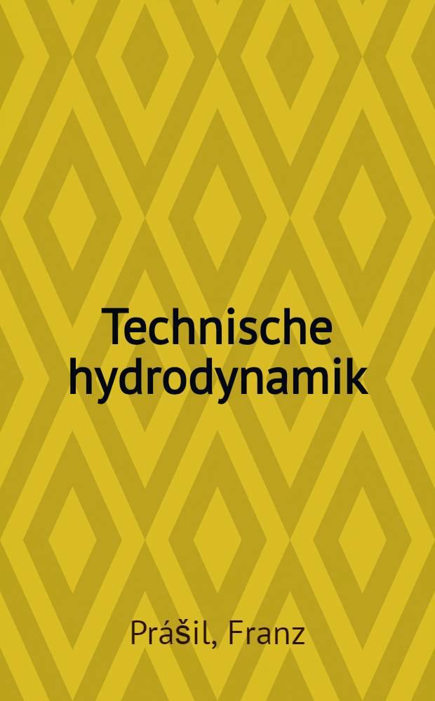 Technische hydrodynamik