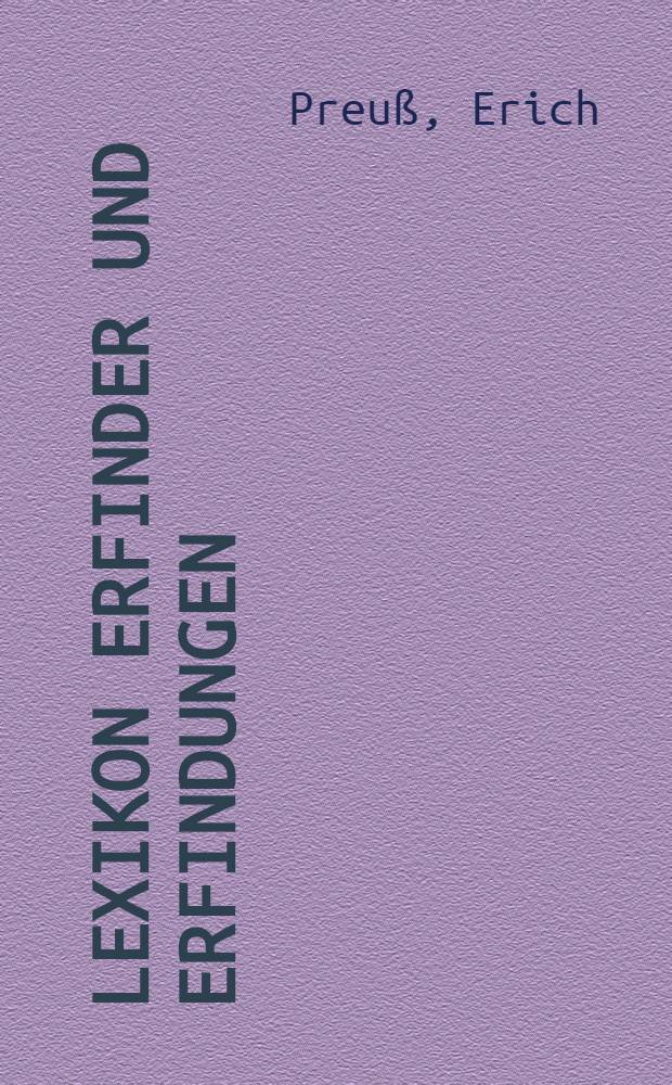 Lexikon Erfinder und Erfindungen : Eisenbahn