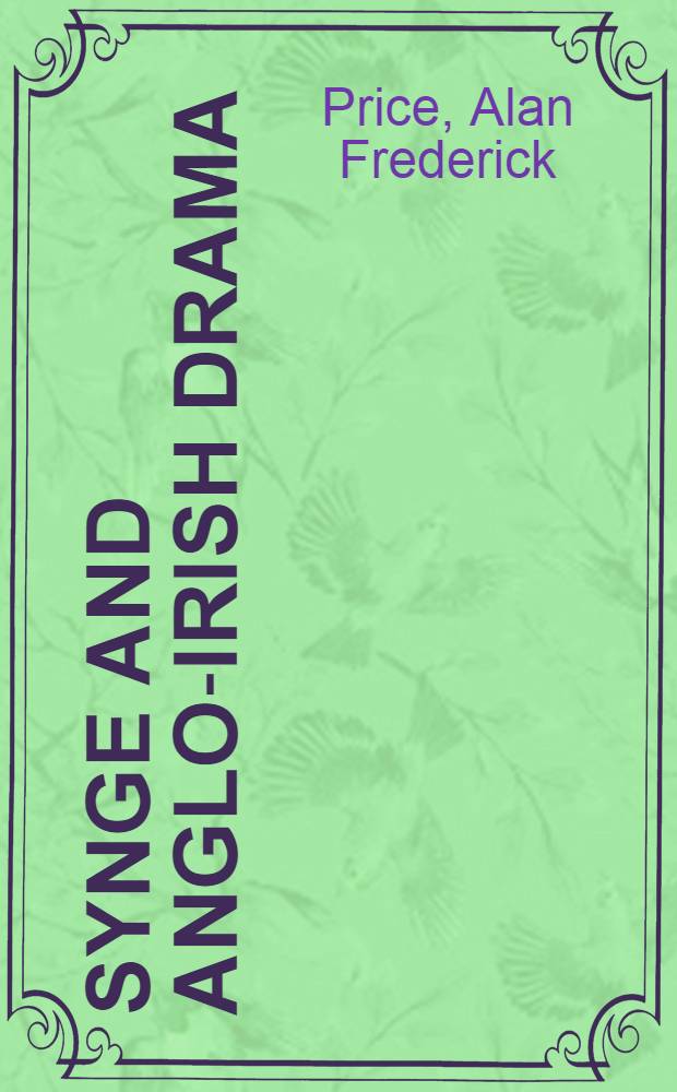 Synge and Anglo-Irish drama