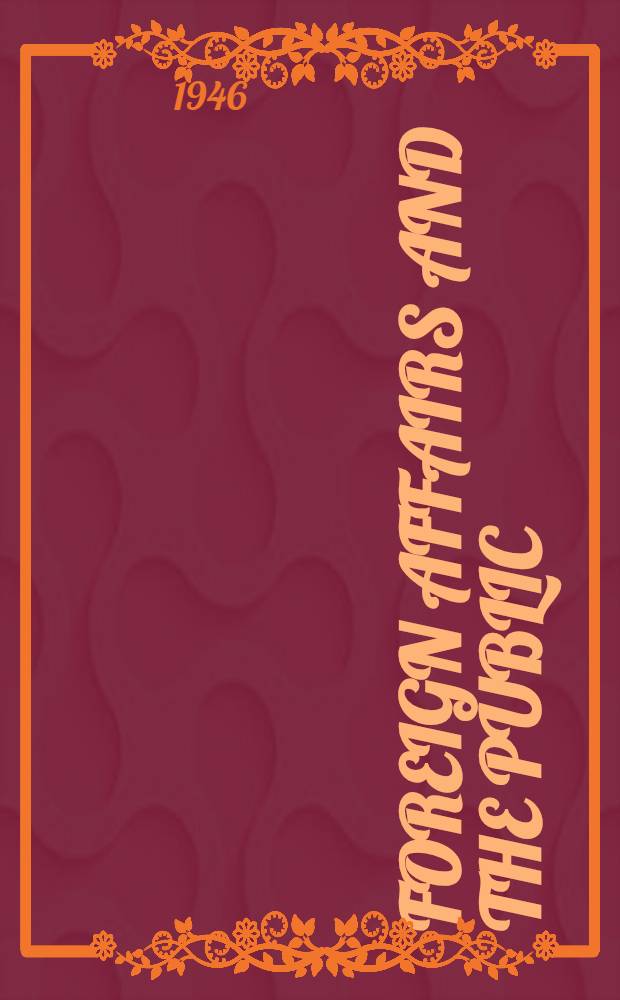 Foreign affairs and the public