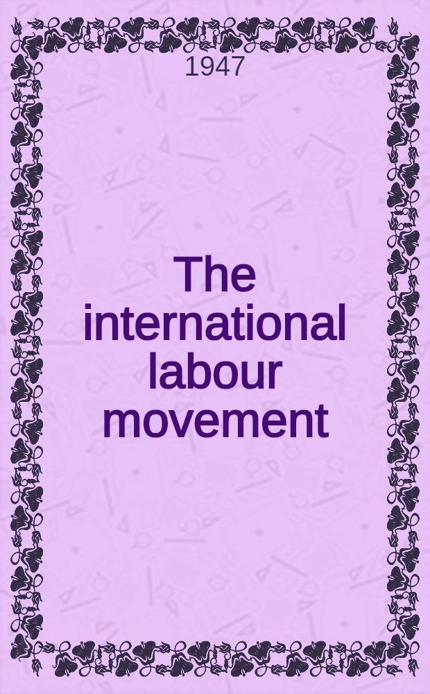 The international labour movement