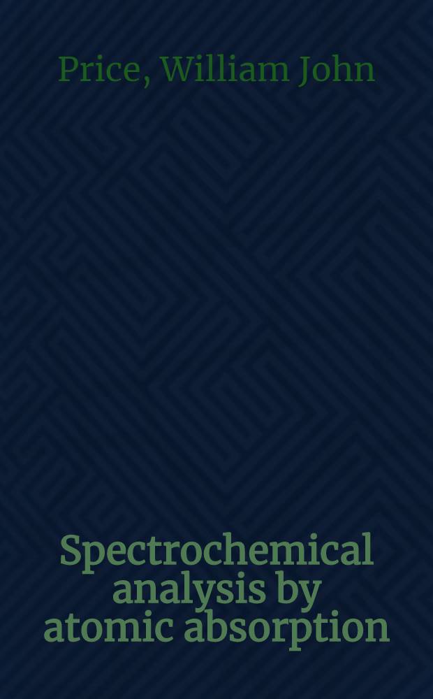 Spectrochemical analysis by atomic absorption