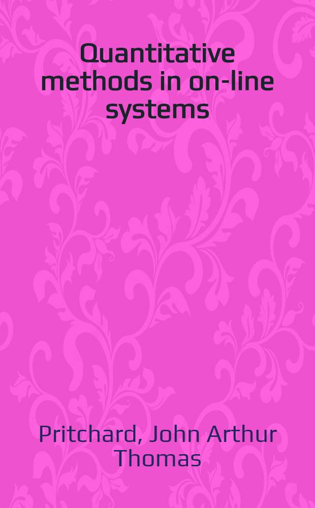 Quantitative methods in on-line systems