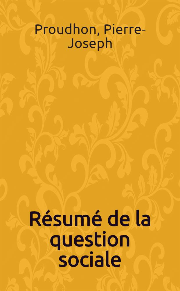Résumé de la question sociale : banque d'échange