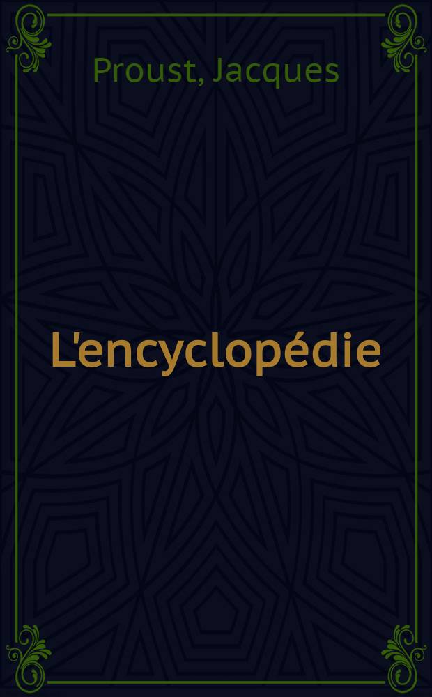 L'encyclopédie