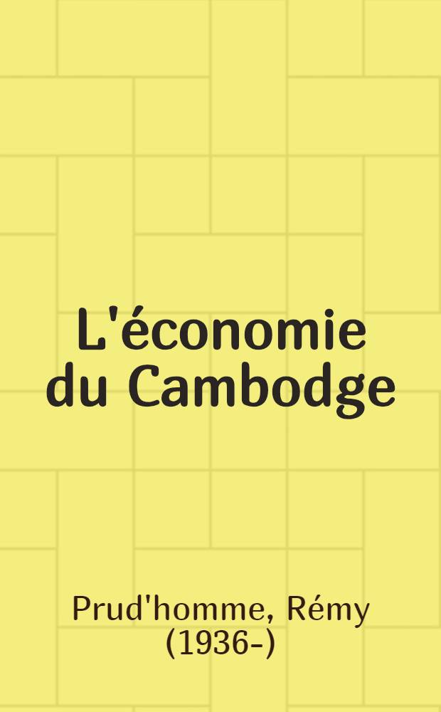 L'économie du Cambodge