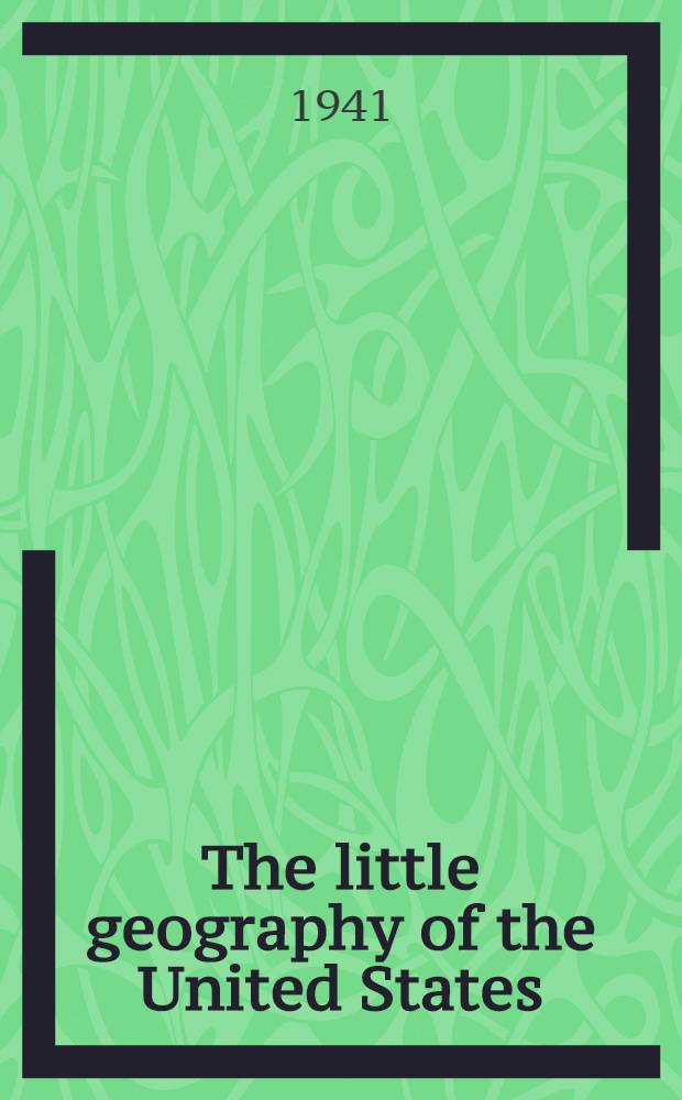 The little geography of the United States