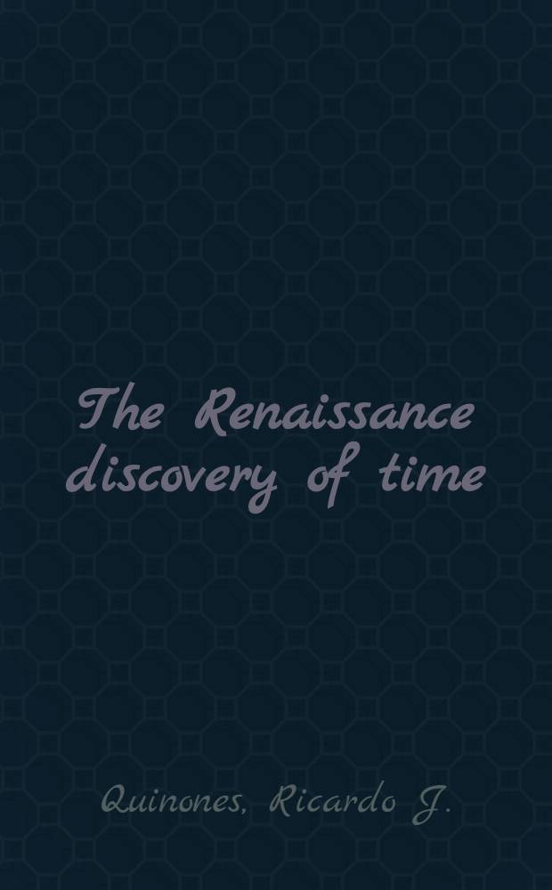 The Renaissance discovery of time