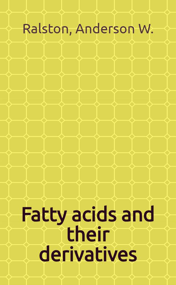 Fatty acids and their derivatives