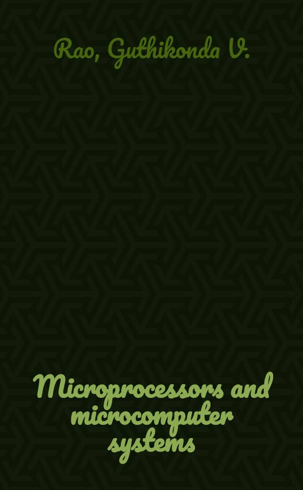 Microprocessors and microcomputer systems