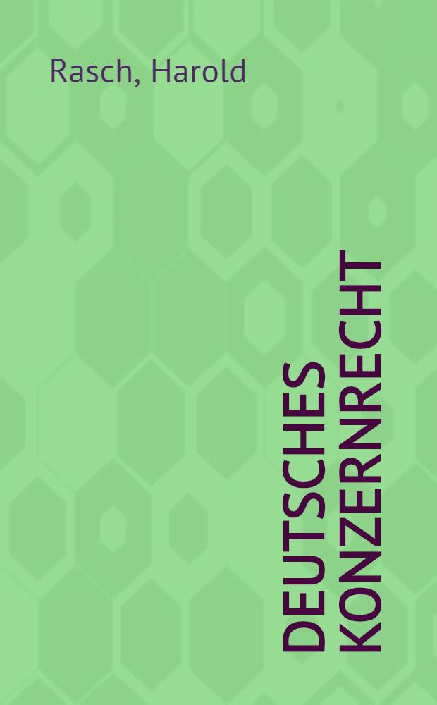 Deutsches Konzernrecht