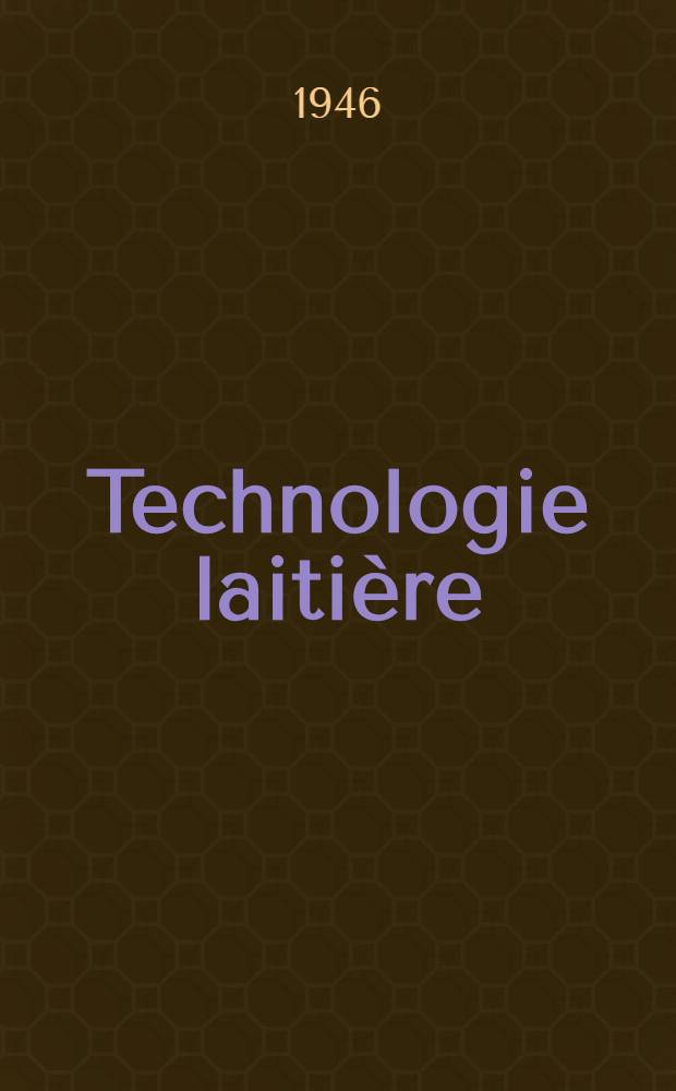 Technologie laitière
