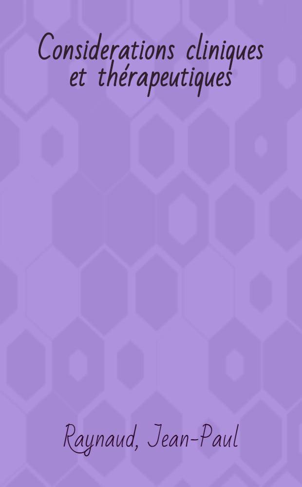 Considerations cliniques et thérapeutiques : À propos de 50 observations d'infarctus du myocarde : Thèse ..