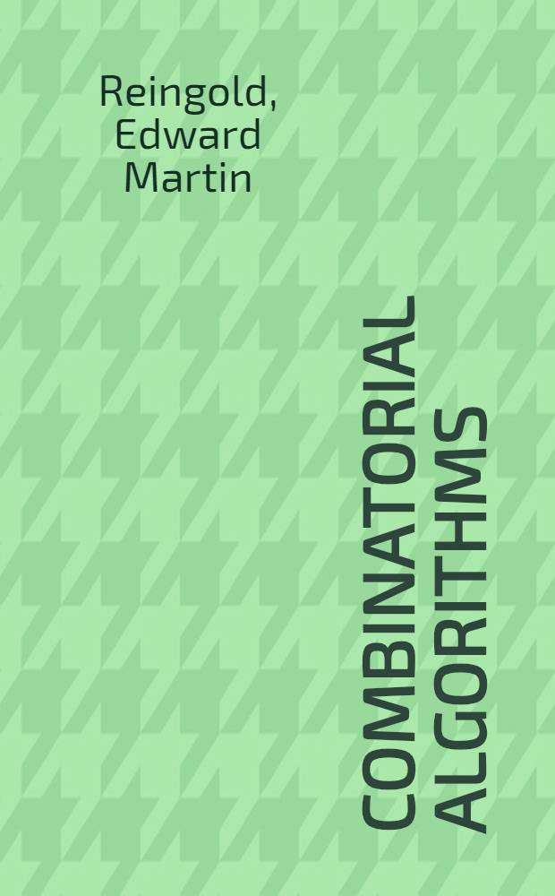 Combinatorial algorithms : Theory a. practice