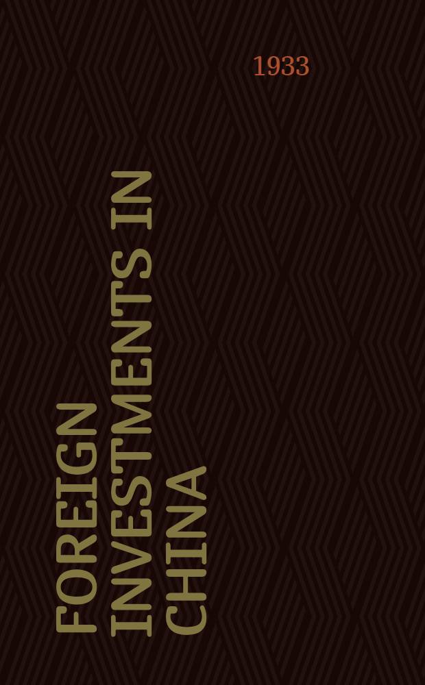 Foreign investments in China