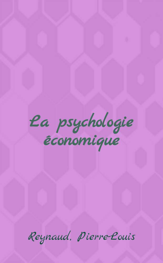 La psychologie économique