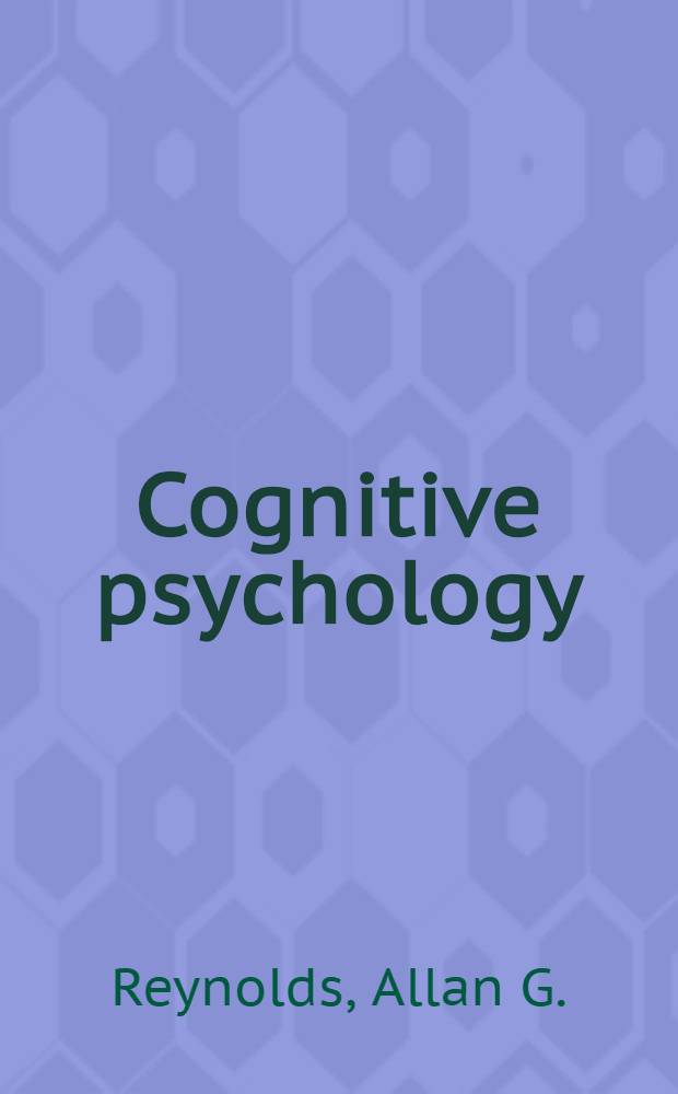 Cognitive psychology