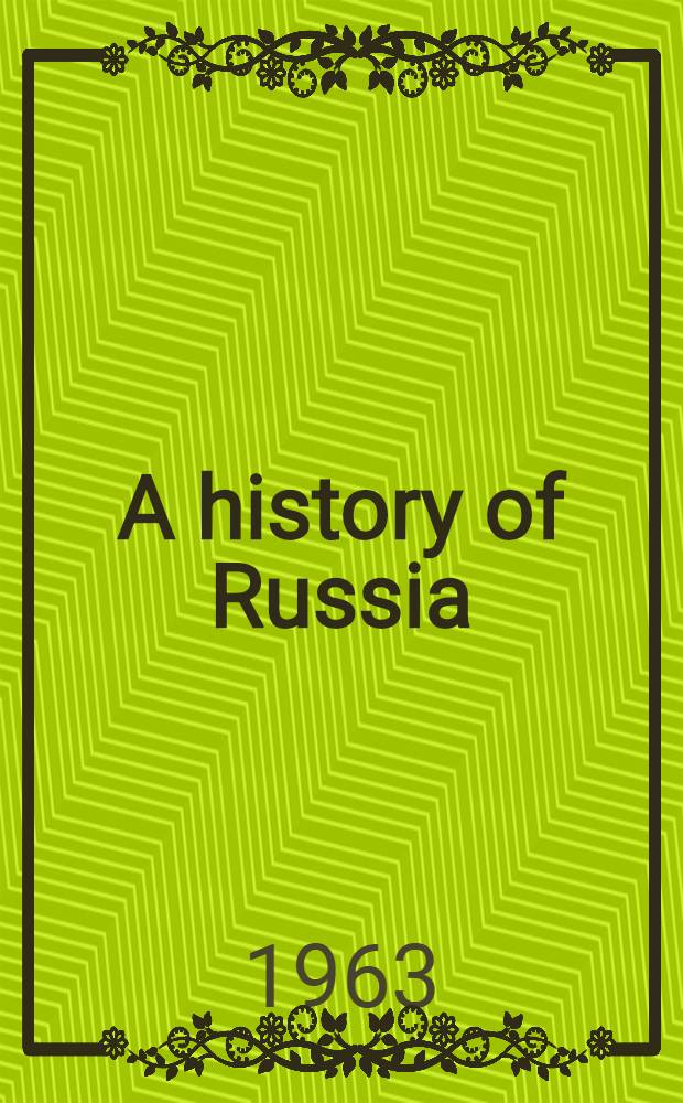 A history of Russia