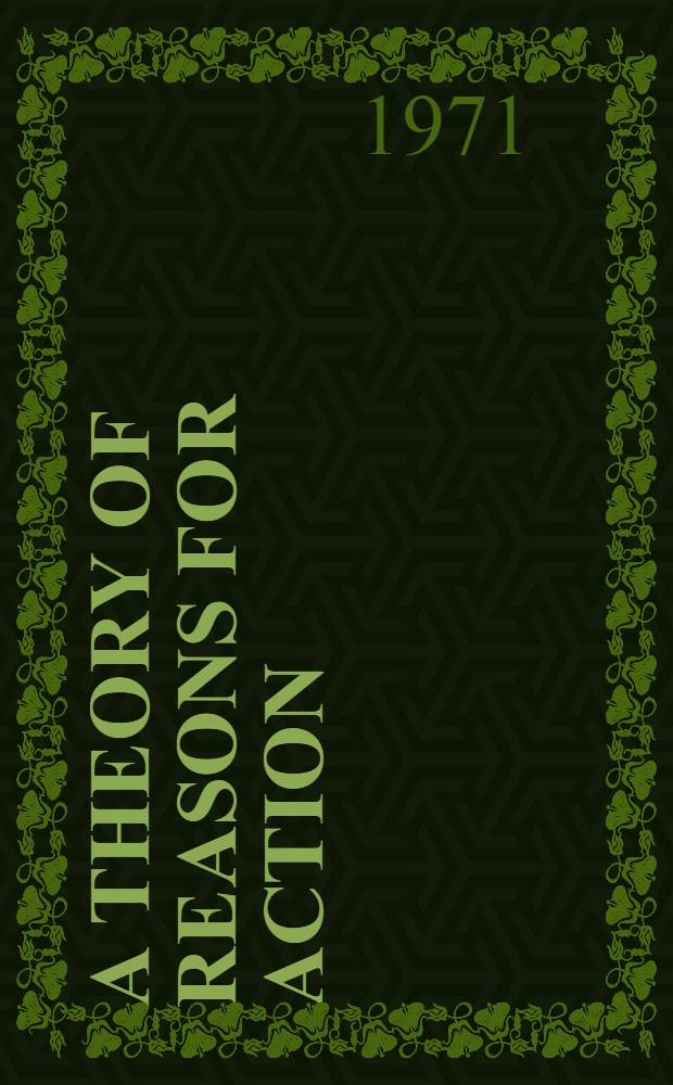 A theory of reasons for action