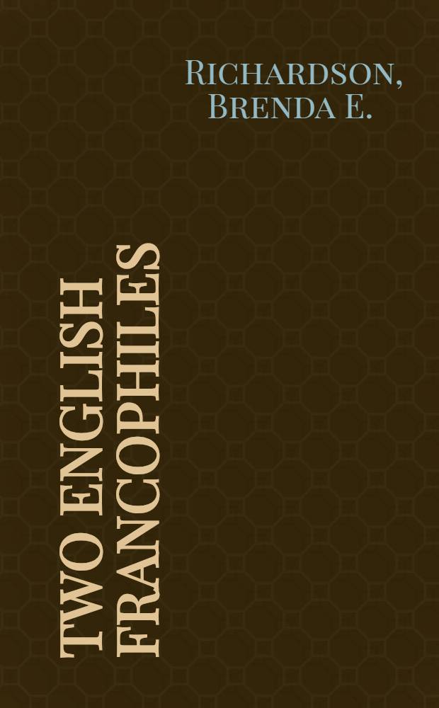Two English Francophiles : Some French influences on fashionable Elizabethan fiction