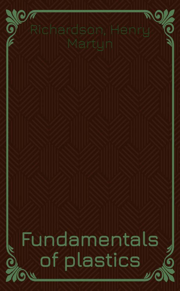 Fundamentals of plastics