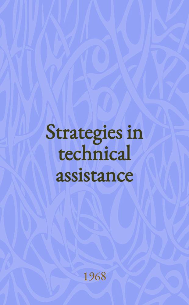 Strategies in technical assistance