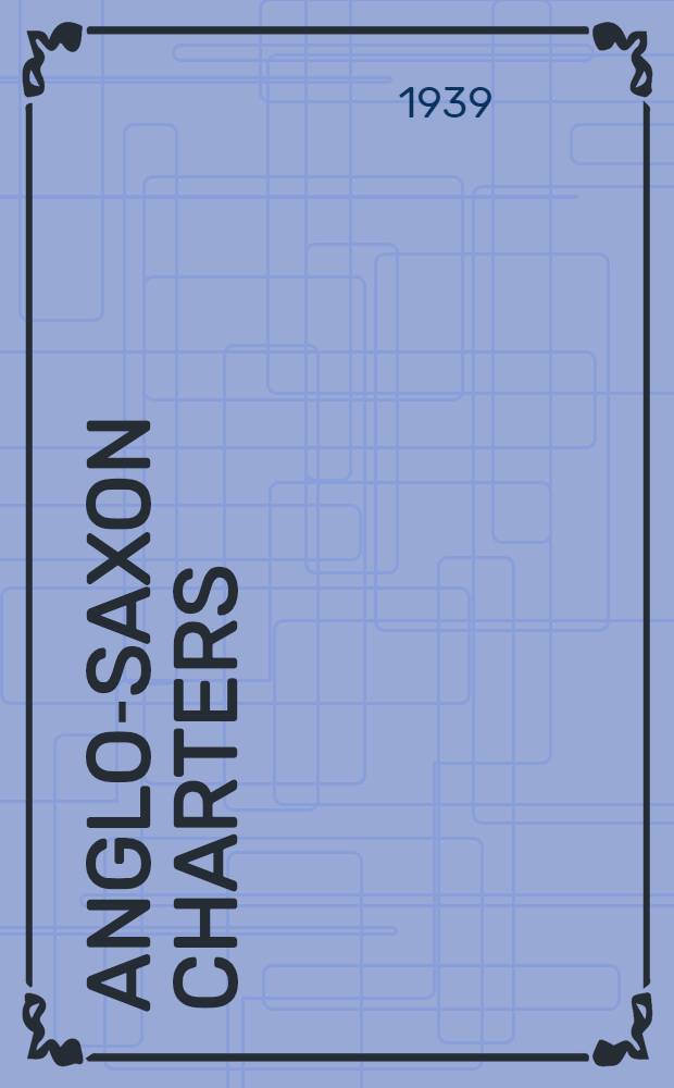 Anglo-Saxon charters