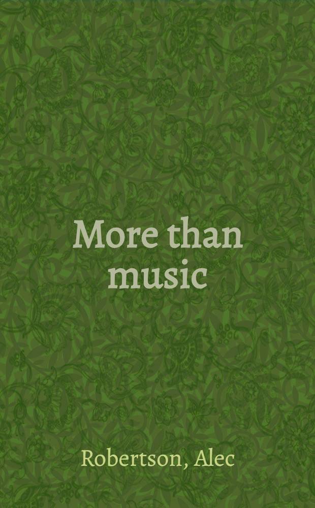 More than music