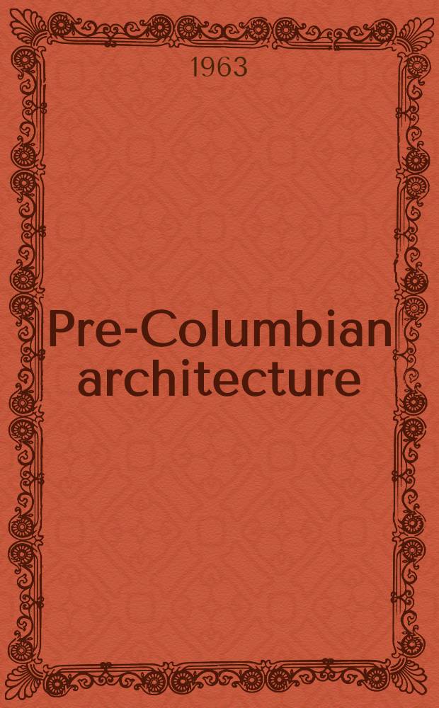 Pre-Columbian architecture