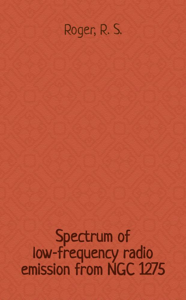 Spectrum of low-frequency radio emission from NGC 1275