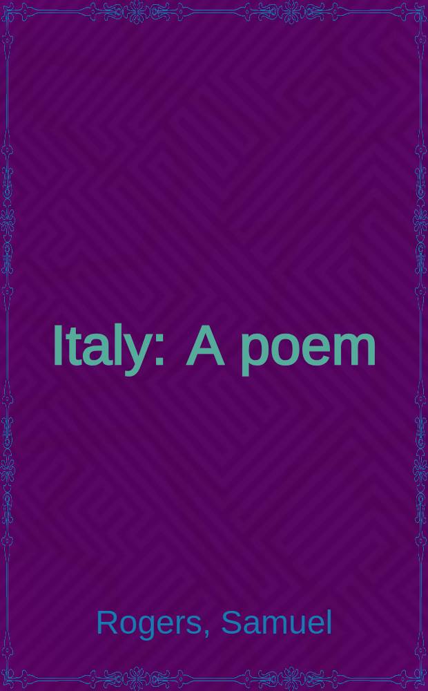 Italy : A poem