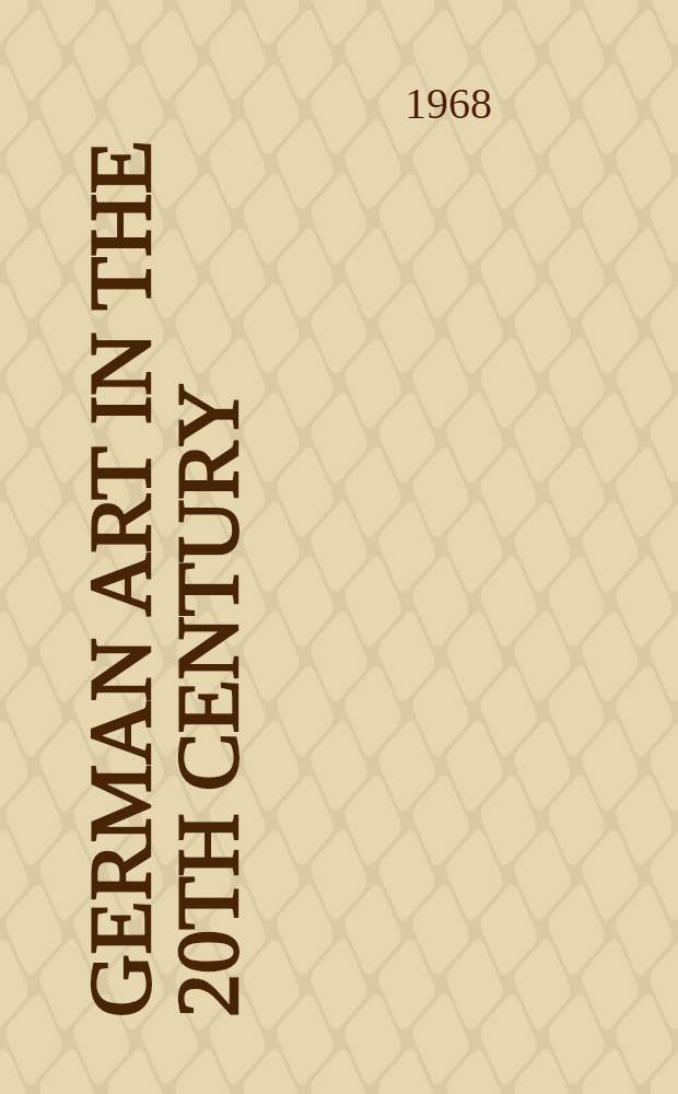 German art in the 20th century