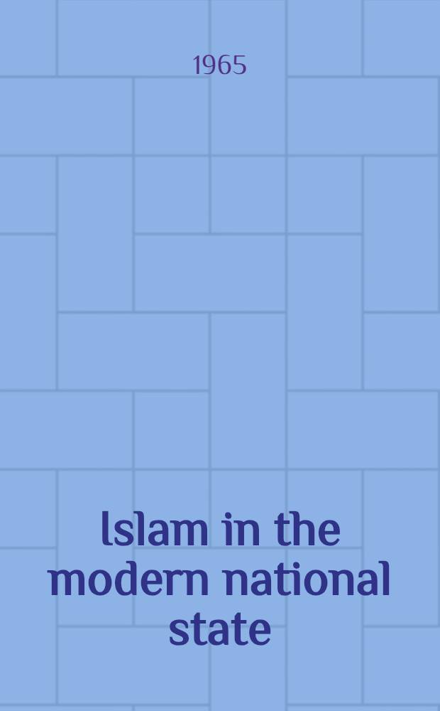 Islam in the modern national state
