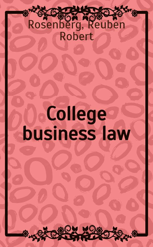 College business law