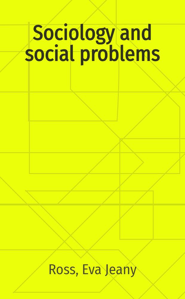 Sociology and social problems