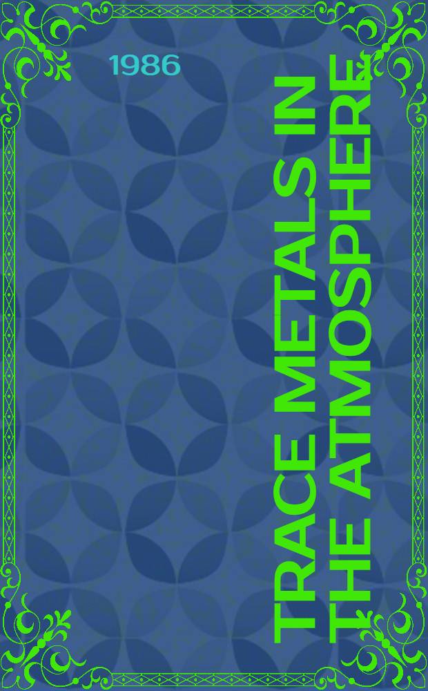 Trace metals in the atmosphere : The wet deposition of trace metals in Sweden : The selenium cycle : A diss.