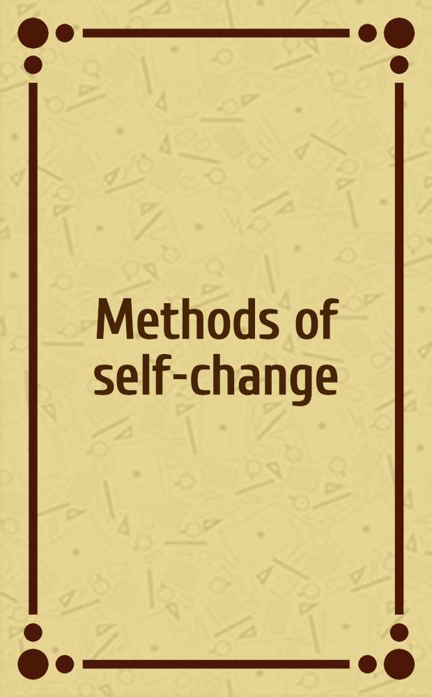 Methods of self-change : An ABC primer