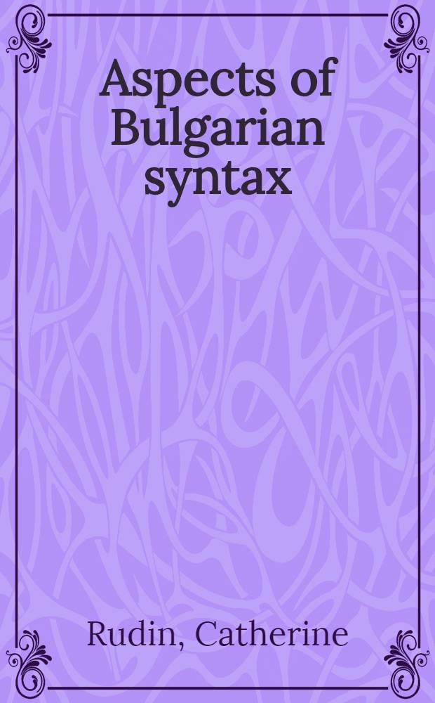Aspects of Bulgarian syntax : Complementizers a. WH constructions