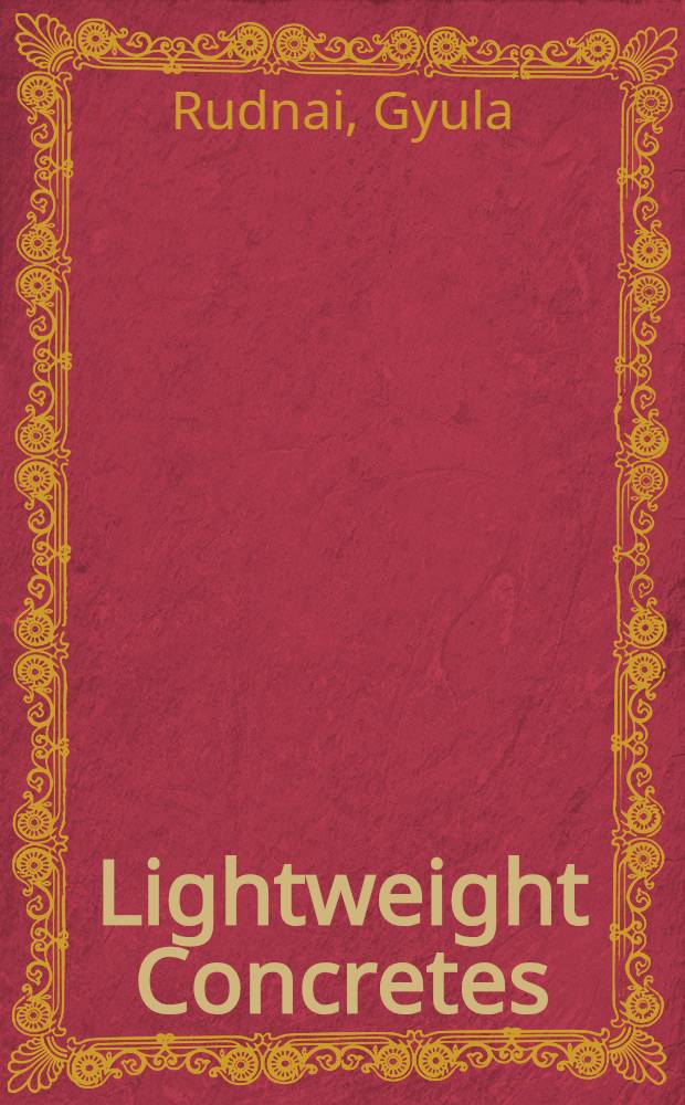 Lightweight Concretes