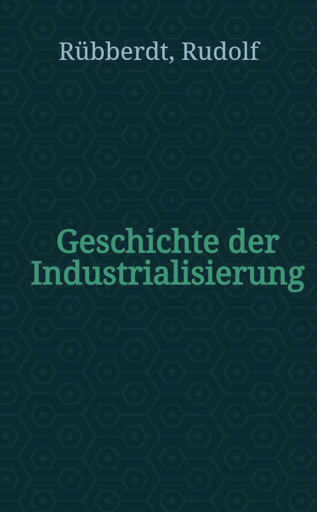 Geschichte der Industrialisierung : Wirtschaft und Gesellschaft auf dem Weg in unsere Zeit