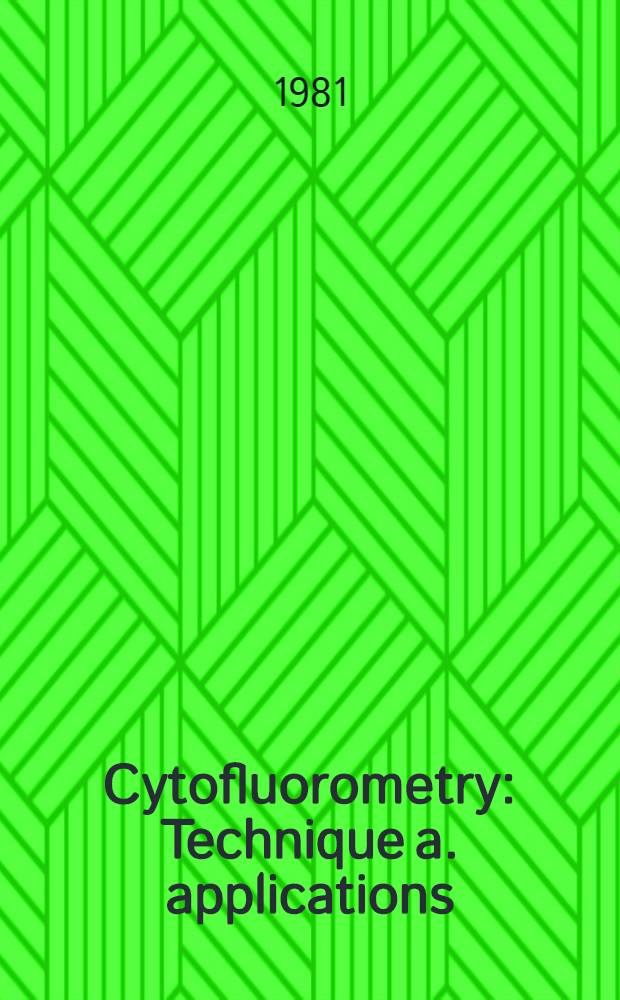 Cytofluorometry : Technique a. applications : Akad. avh