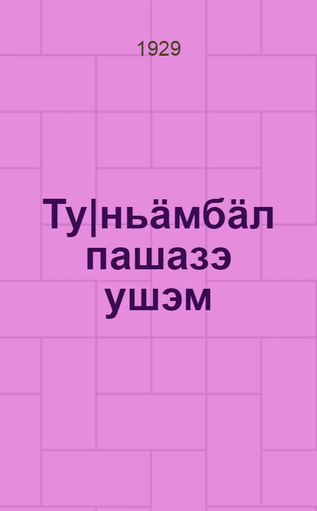 Ту|ньäмбäл пашазэ ушэм : (Коминтэрнын лу ийжэ шумылан) = Международное объединение рабочих